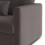 Marina 90_ Velvet Sofa Bed - Hale Warm Gray
