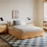 Leif Queen Platform Bed - White Oak