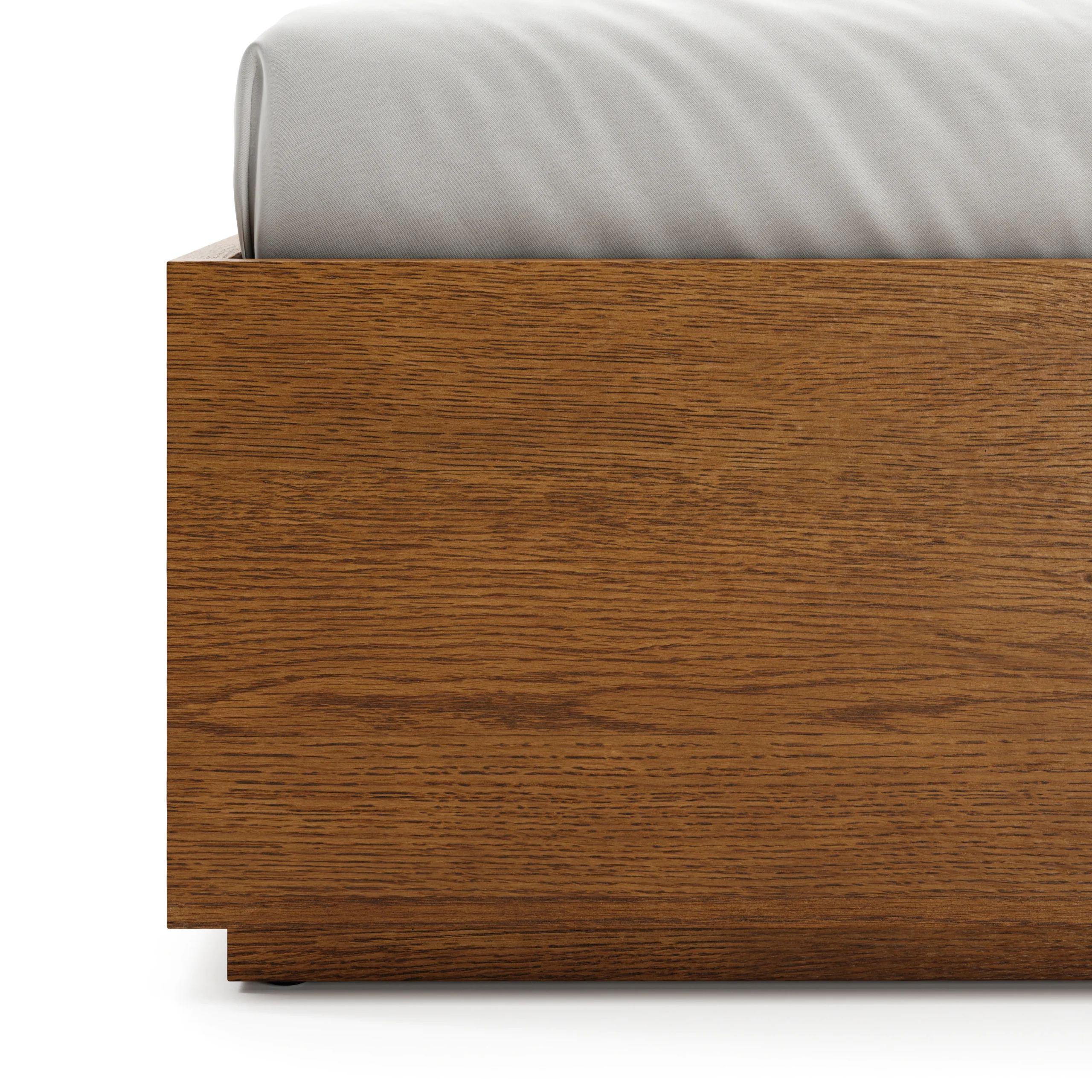Leif Twin Platform Storage Bed - Smoked Oak - Image 16