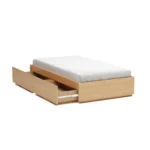Leif Twin Platform Storage Bed - White Oak