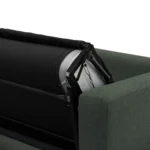 Riley 84_ Sofa Bed - Green Wool Bouclé