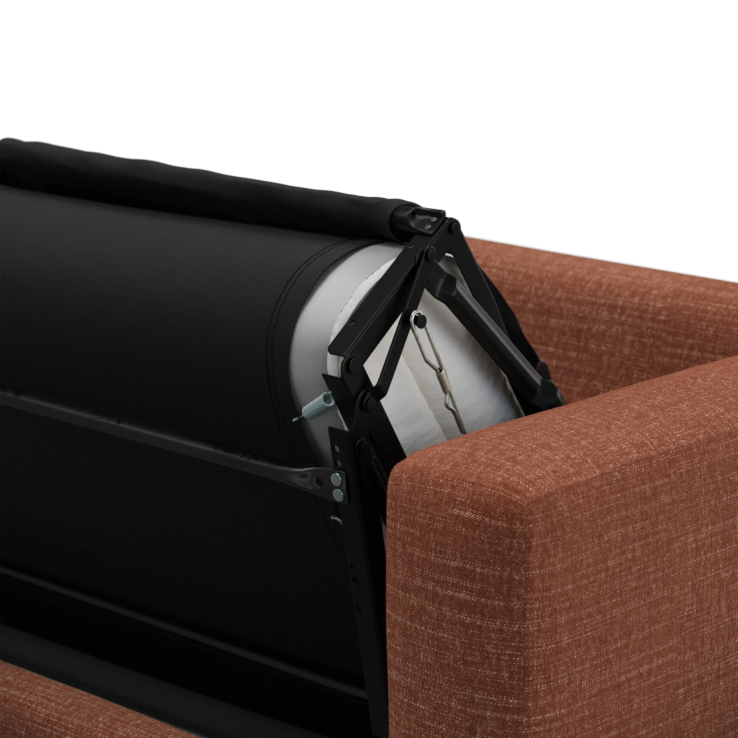 Riley 84_ Sofa Bed - Napa Rust - Image 16