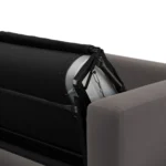 Riley 84_ Velvet Sofa Bed - Hale Warm Gray
