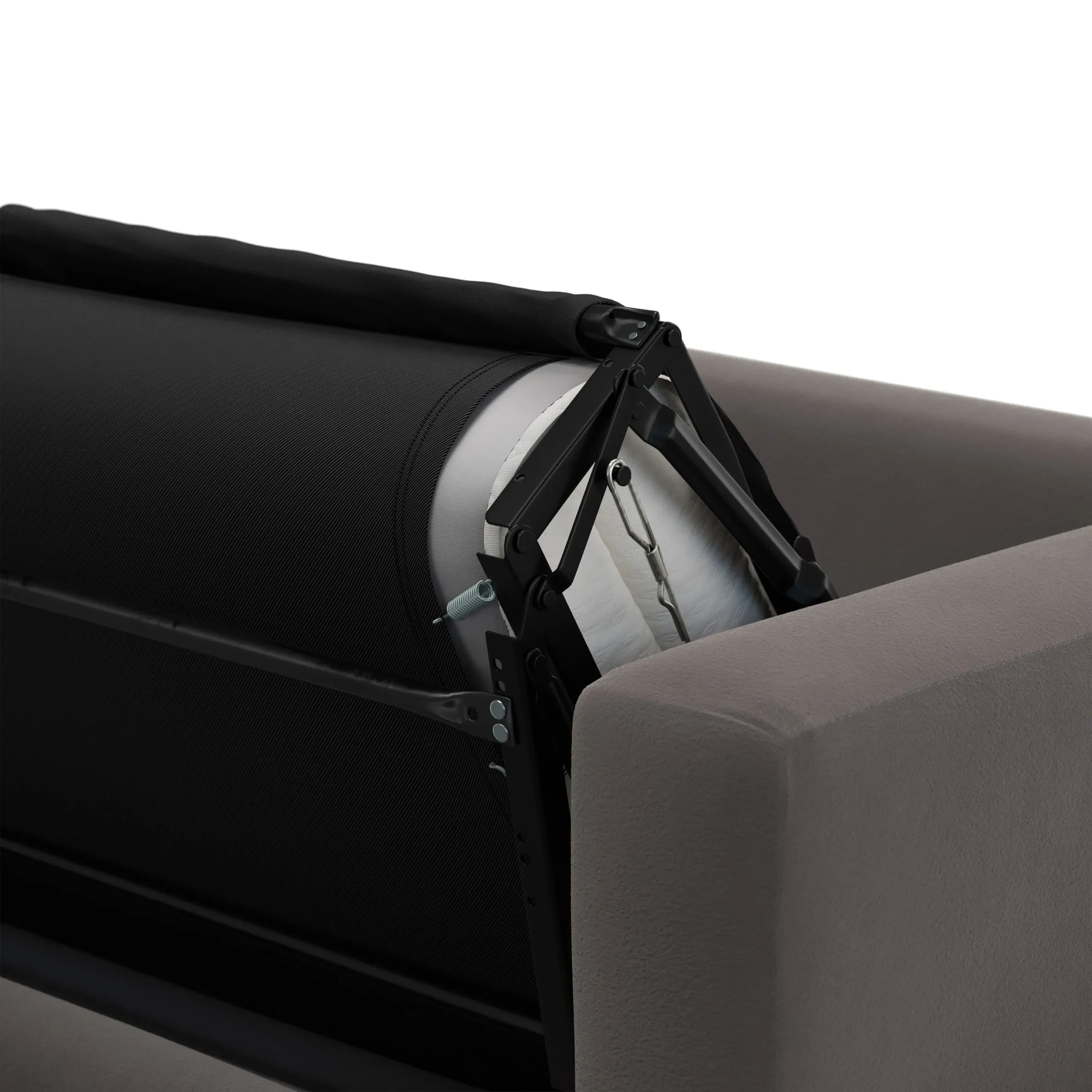 Riley 84_ Velvet Sofa Bed - Hale Warm Gray - Image 16