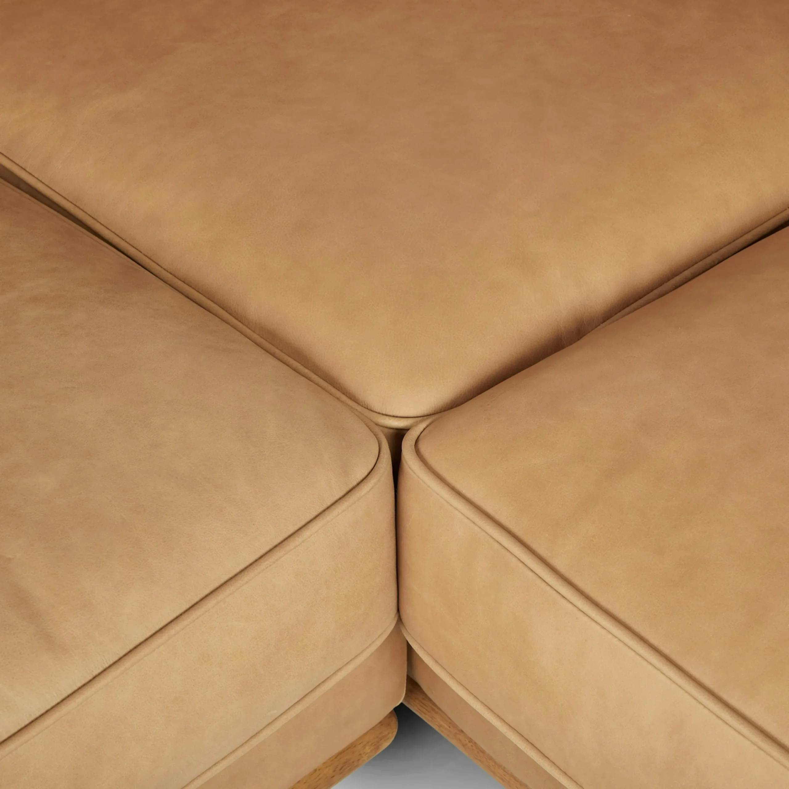 Timber 93_ Leather Corner Sectional - Charme Tan - Image 12