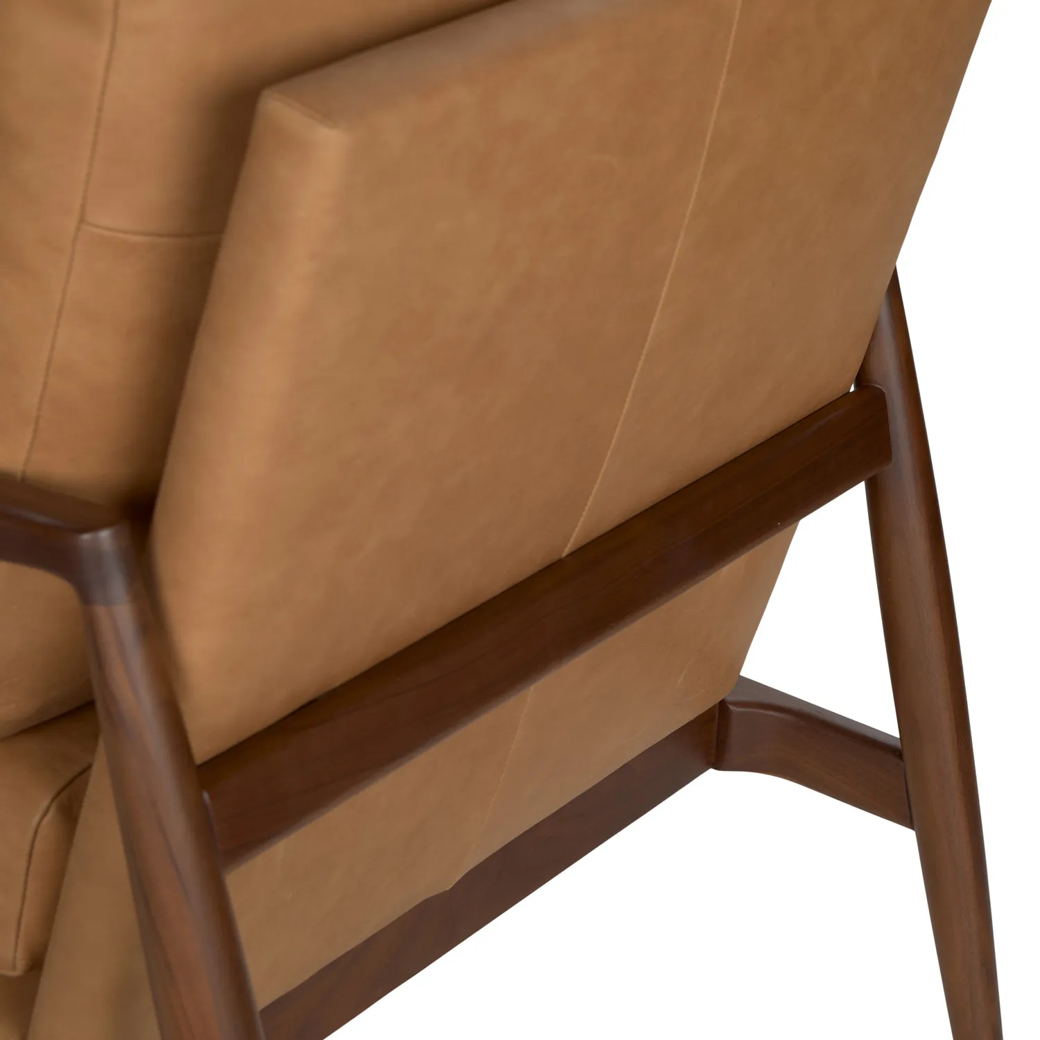 Bavel 26_ Leather Lounge Set - Walnut and Charme Tan - Image 8