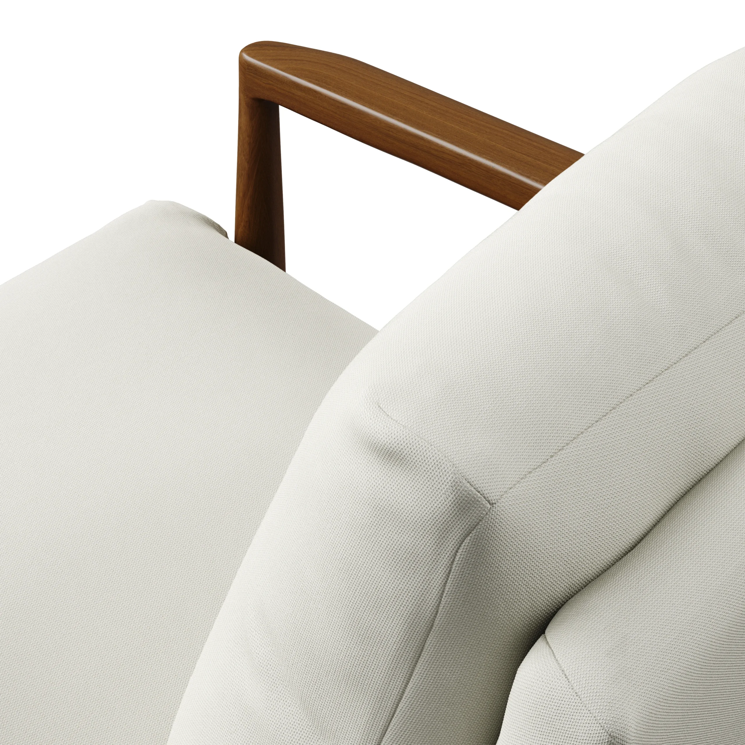 Bavel 26_ Lounge Set - Walnut and Field Ivory - Image 9
