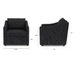 Landry 32.25_ Lounge Chair - Napa Charcoal
