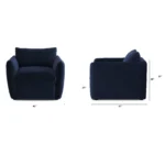 Leigh 42_ Velvet Lounge Chair - Hale Ink