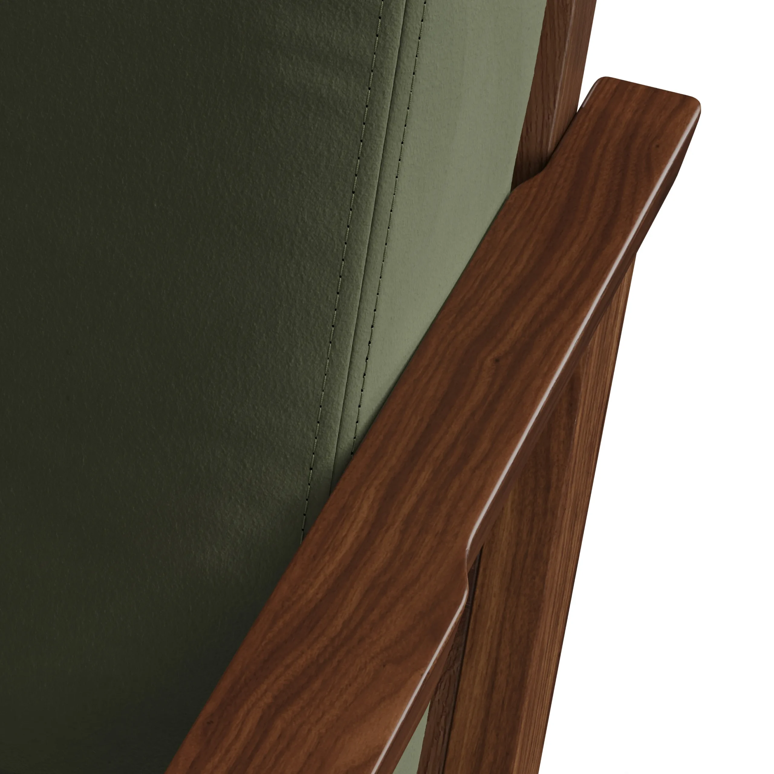 Otio 26_ Velvet Lounge Set - Walnut and Hale Fir Green - Image 6