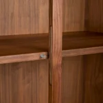 Mysen 35.5_ Glass Cabinet - Walnut