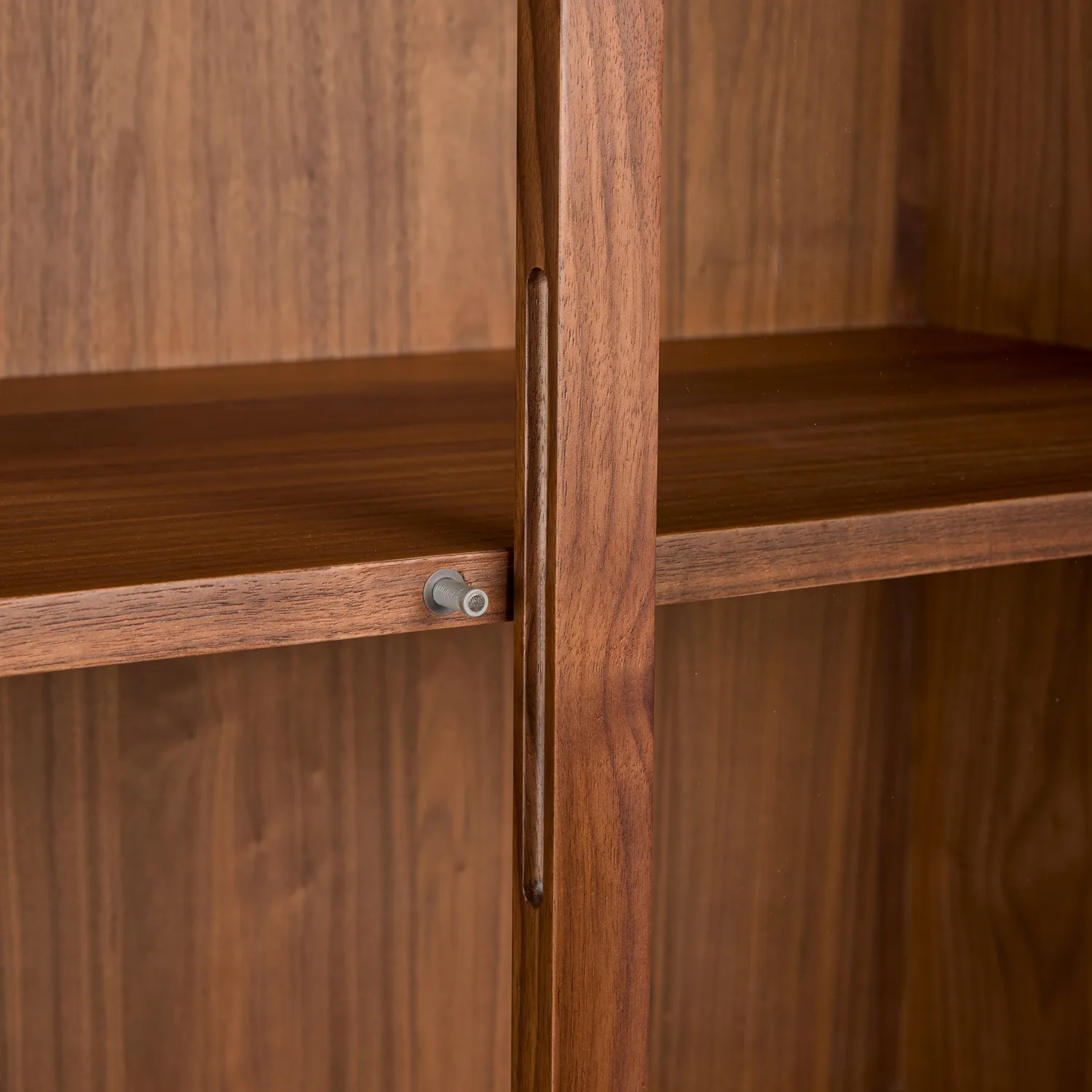 Mysen 35.5_ Glass Cabinet - Walnut - Image 13