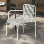 Sarek Outdoor Stackable Dining Armchair - Taupe
