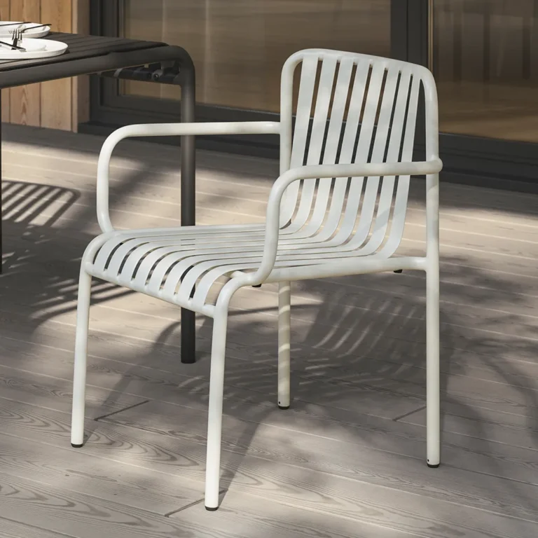 Sarek Outdoor Stackable Dining Armchair - Taupe