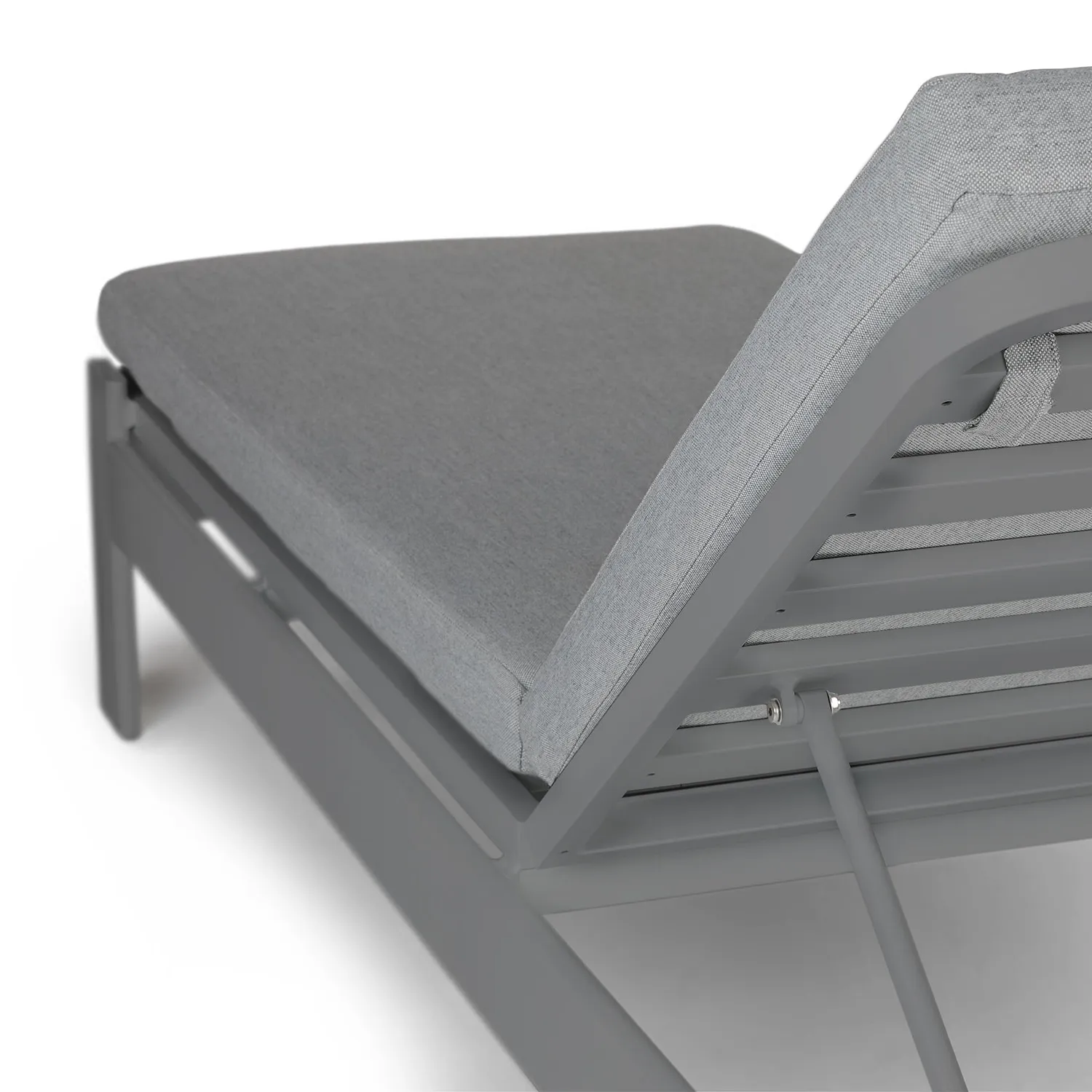 Eleya 78_ Outdoor Chaise Lounge - Stega Gray - Image 5