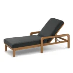 Laholm 78_ Outdoor Chaise Lounge - Dravite Black