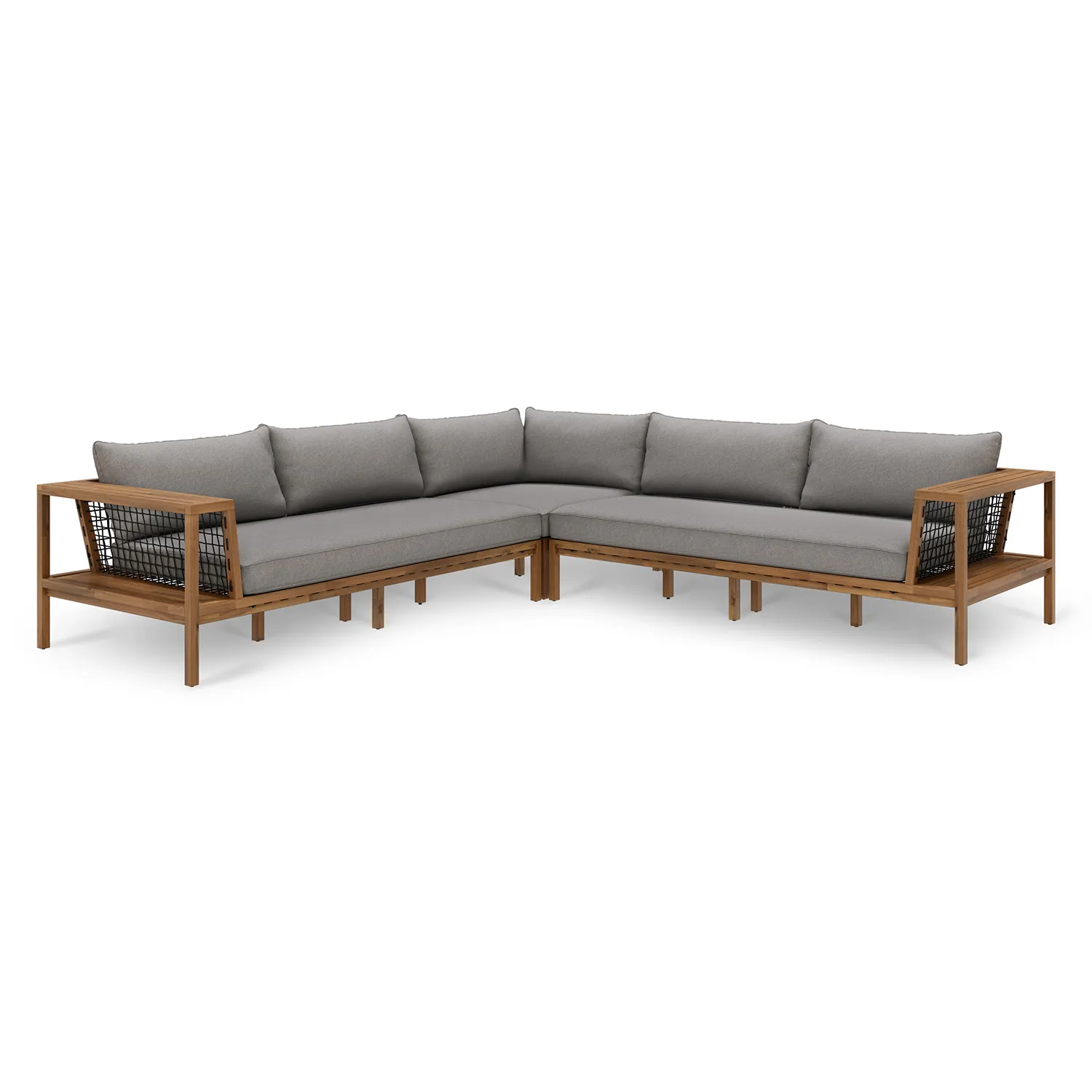 Callais 120_ Outdoor Sectional - Taupe Gray - Image 5