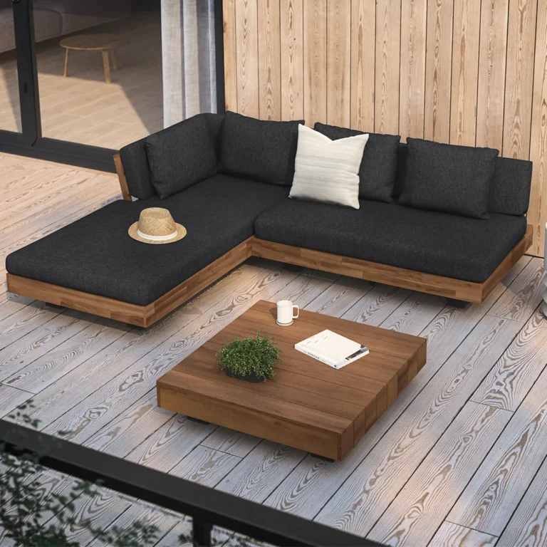 Lubek 82.5_ Outdoor Low Left Sectional - Slate Gray
