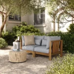 Cove 68.5_ Outdoor Modular Loveseat - Basket Gray