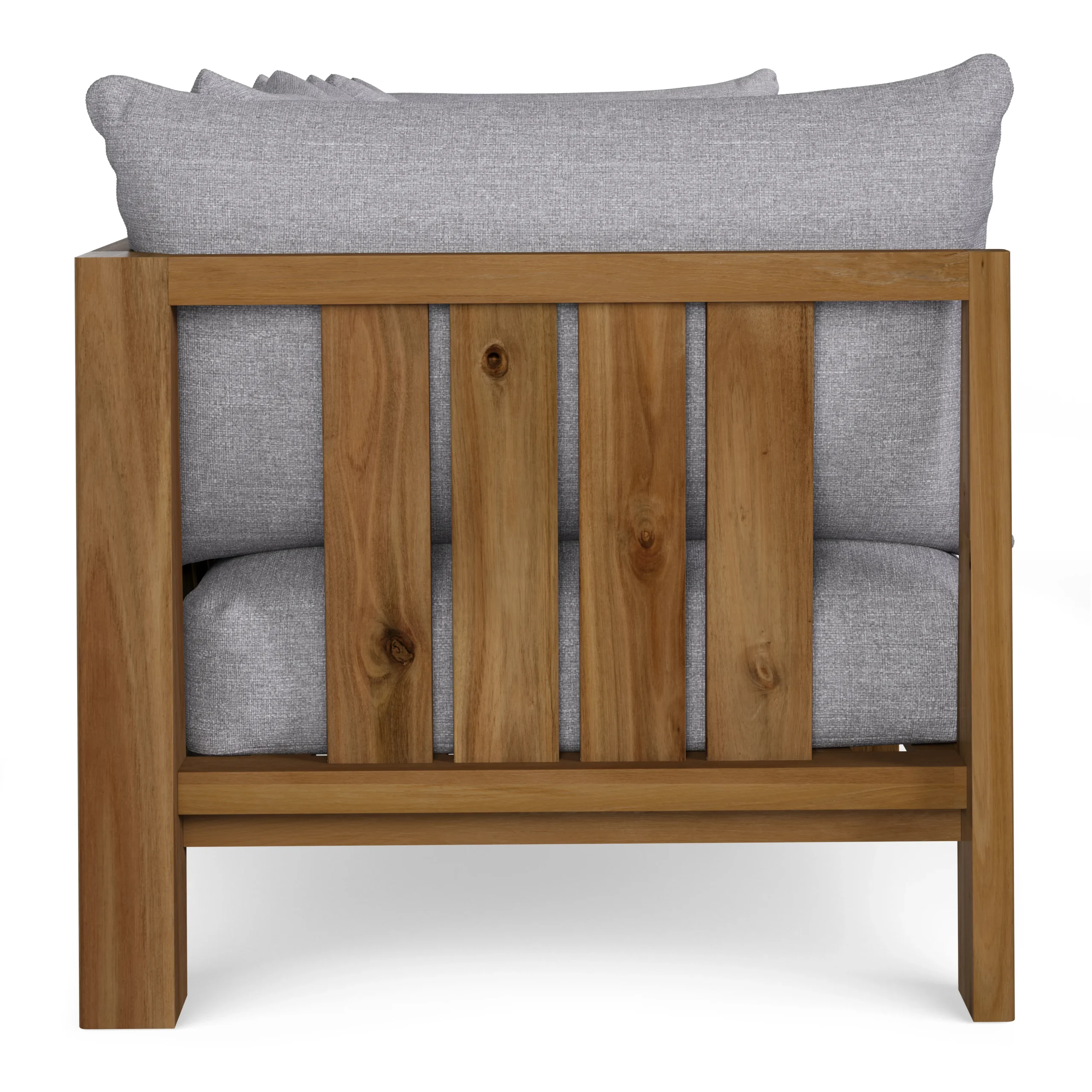 Cove 102.75_ Outdoor Modular Sofa - Basket Gray - Image 4