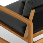 Laholm 88_ Outdoor Sofa - Dravite Black