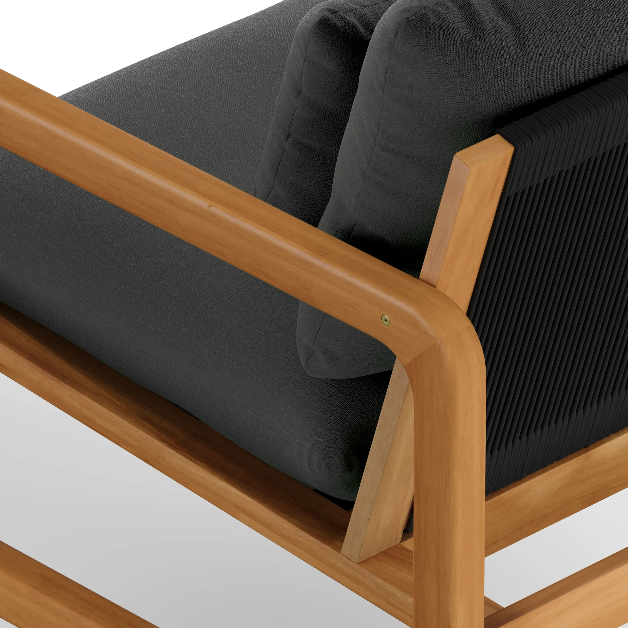 Laholm 88_ Outdoor Sofa - Dravite Black - Image 4