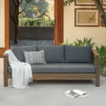 Palmera 80_ Outdoor Sofa - Dravite Black