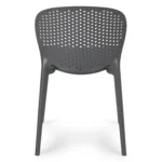 Dot Outdoor Stackable Dining Chair - Graphite