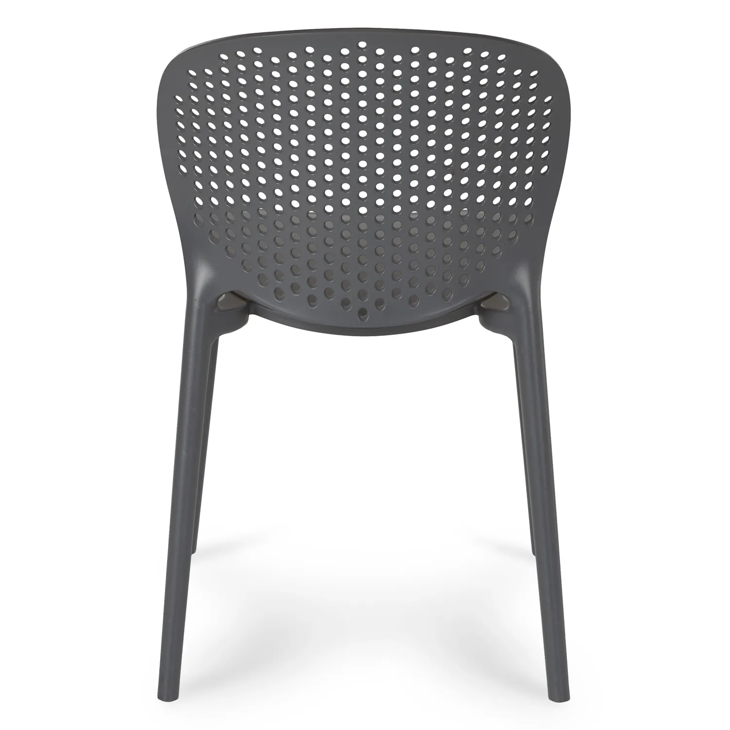 Dot Outdoor Stackable Dining Chair - Graphite - Image 4