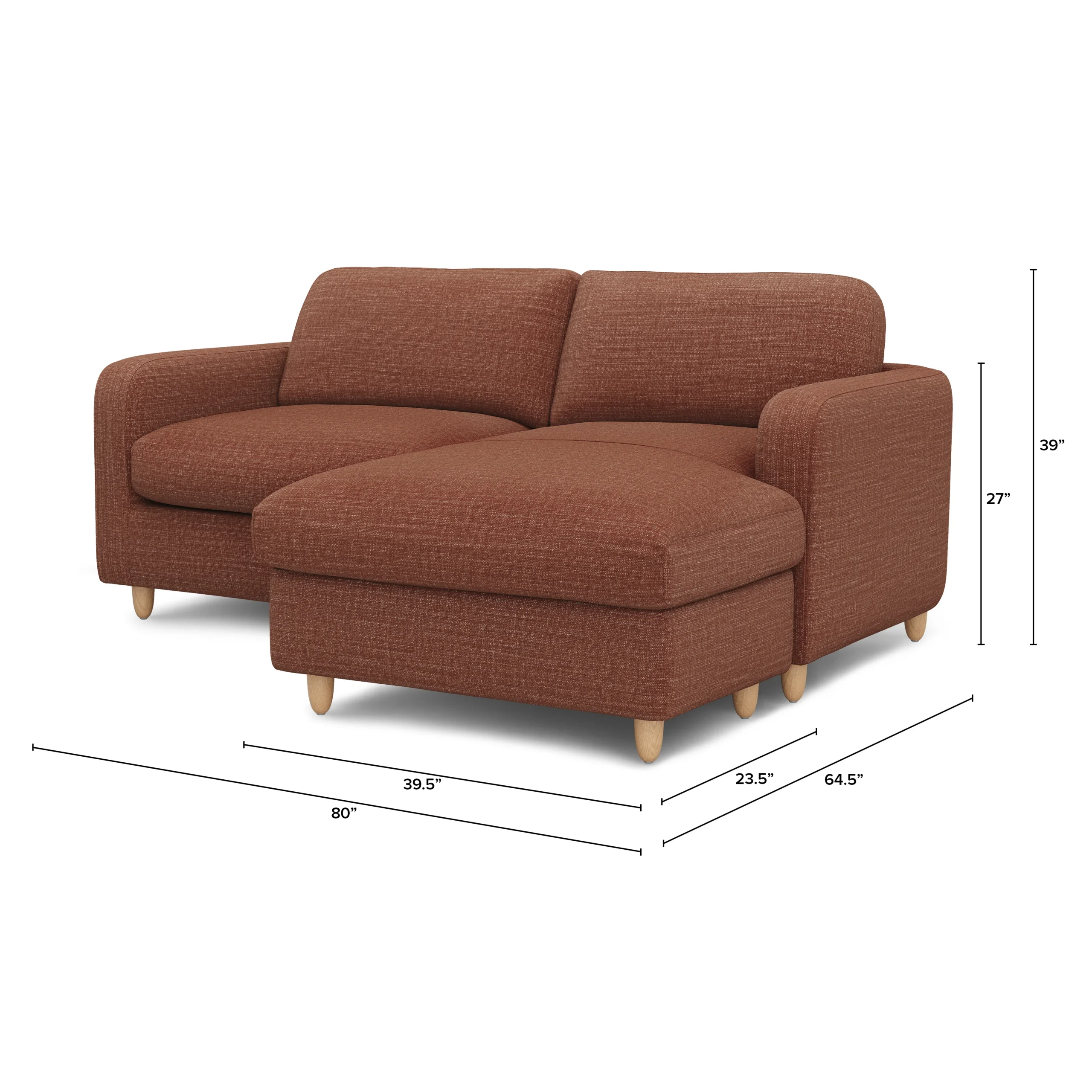 Vati 80_ Right Storage Sectional - Natural Oak and Silver Light Blue - Image 2