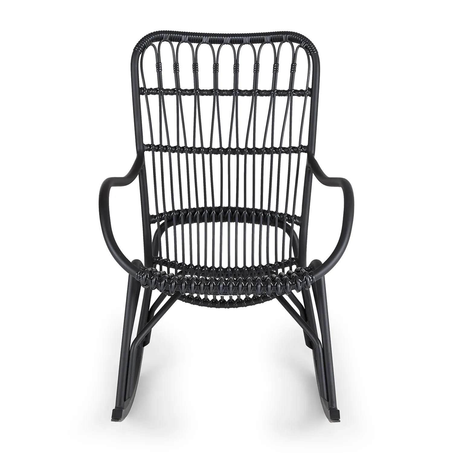 Medan 24.5_ Outdoor Rocking Lounge Chair - Graphite - Image 7
