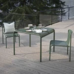 Sarek Outdoor Stackable Dining Chair - Khaki Green