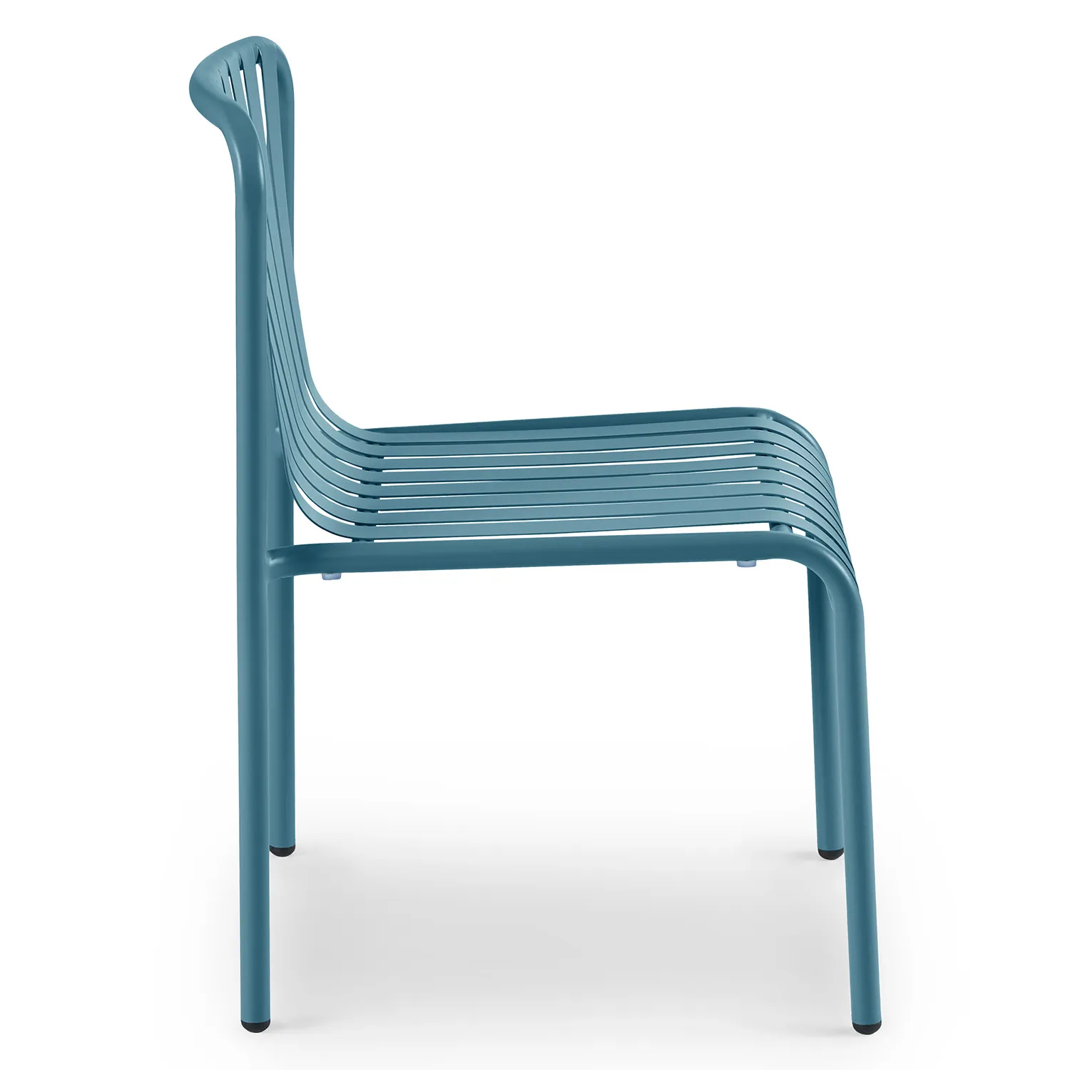 Sarek Outdoor Stackable Dining Chair - Peacock Blue - Image 6