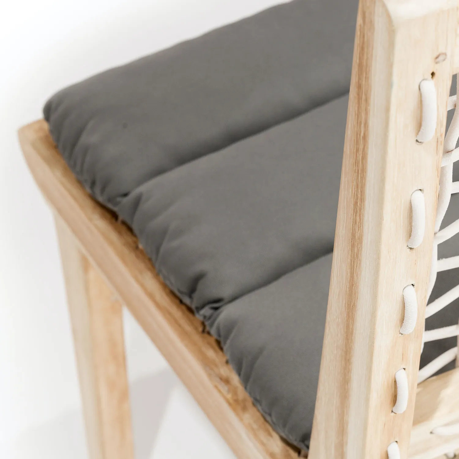 Teaka Outdoor Dining Chair - Natural Teak - Image 3