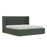 Calabri King Upholstered Bed - Green Wool Bouclé