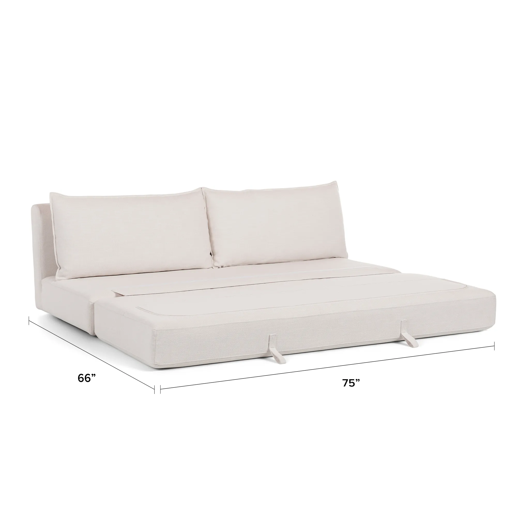 Braam 75_ Sofa Bed - Vintage White - Image 2
