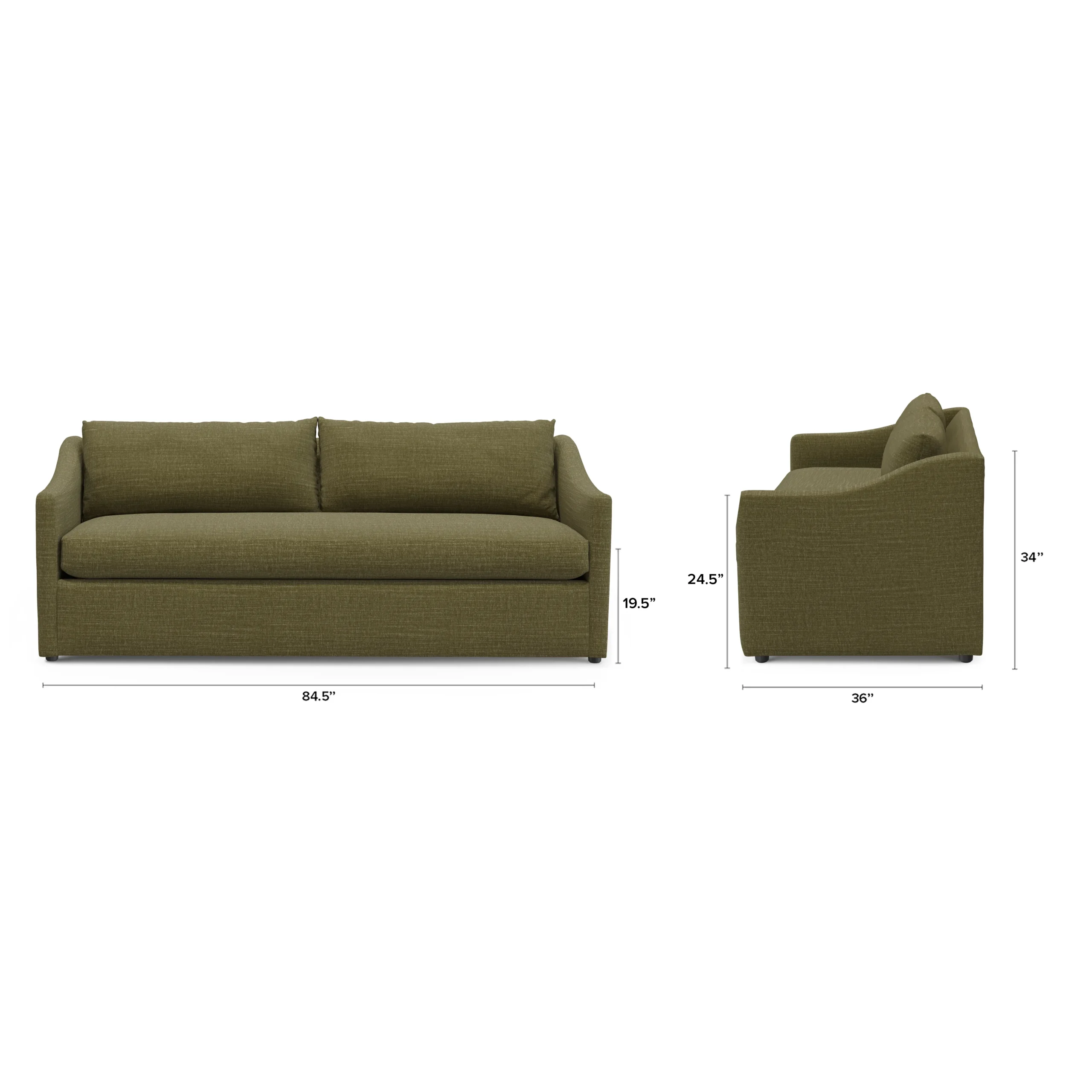 Landry 84.5_ Sofa Bed - Napa Moss - Image 13
