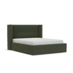 Calabri Queen Velvet Bed - Hale Fir Green