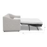 Landry 84.5_ Sofa Bed - Napa White