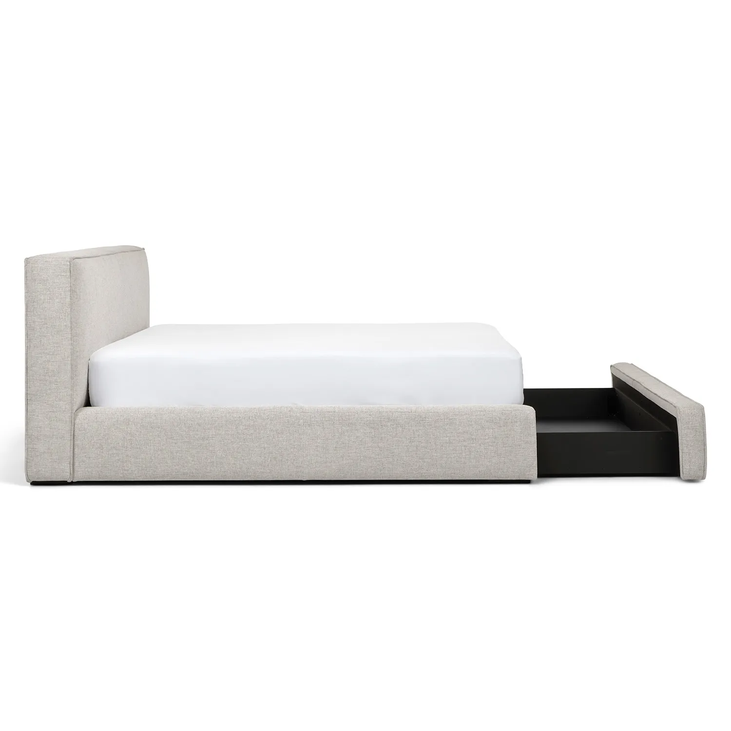 Cigar King Upholstered Storage Bed - Birch Ivory - Image 15