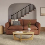 Leigh 86_ Sofa Bed - Napa Rust