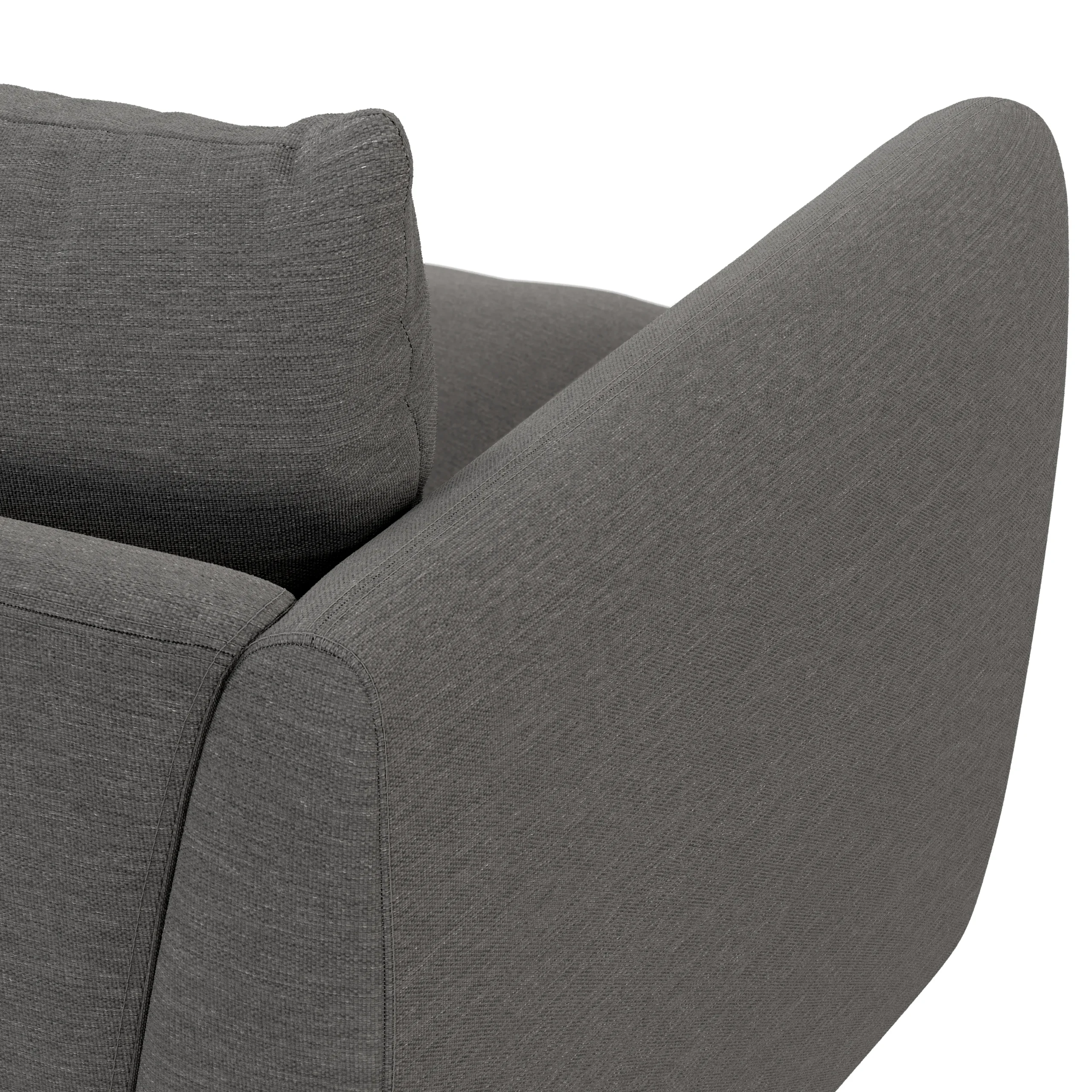 Leigh 86_ Sofa Bed - Silver Gray - Image 3