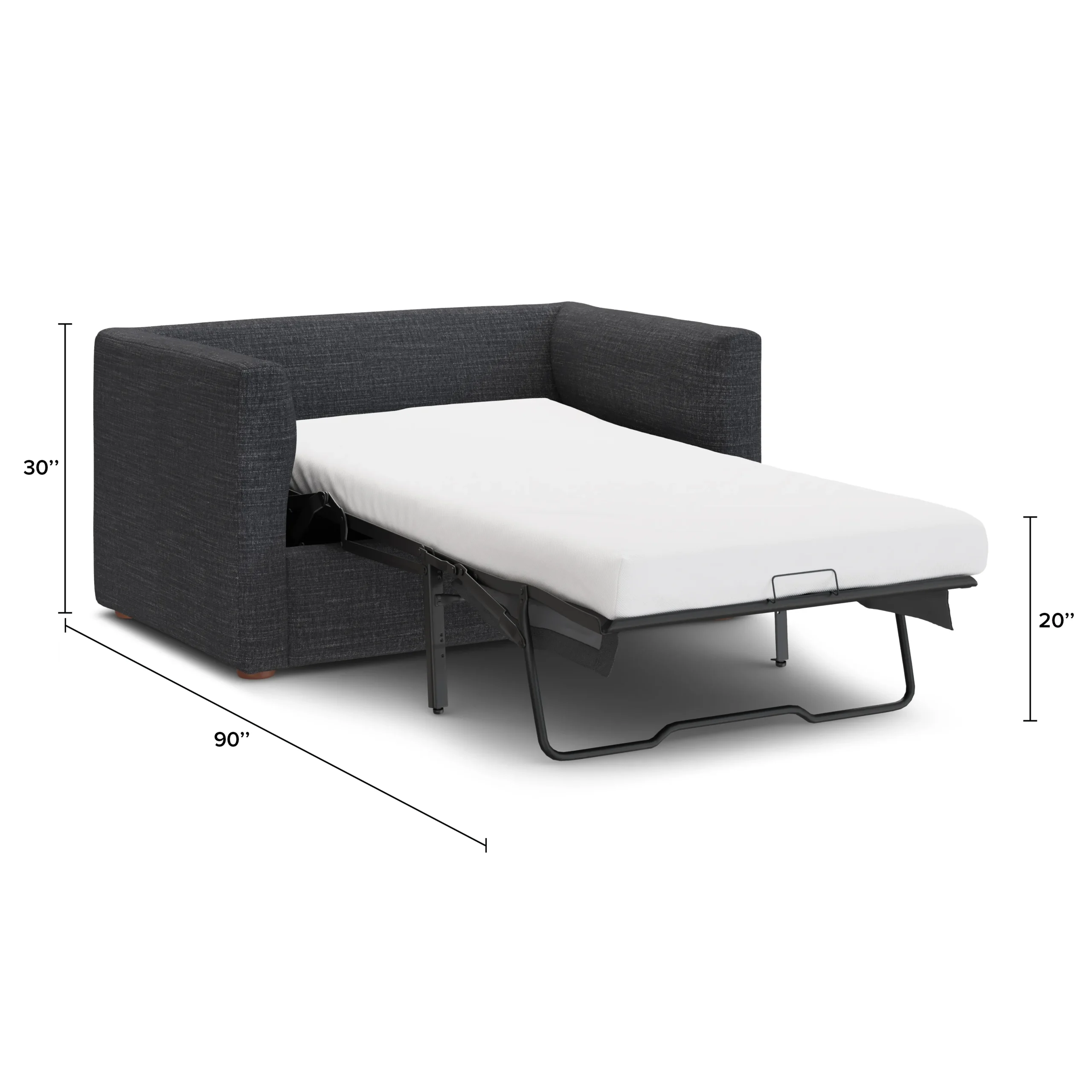 Marina 57_ Sleeper Chair - Napa Charcoal - Image 4