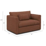 Marina 57_ Sleeper Chair - Napa Rust
