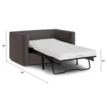 Marina 57_ Velvet Sleeper Chair - Hale Warm Gray