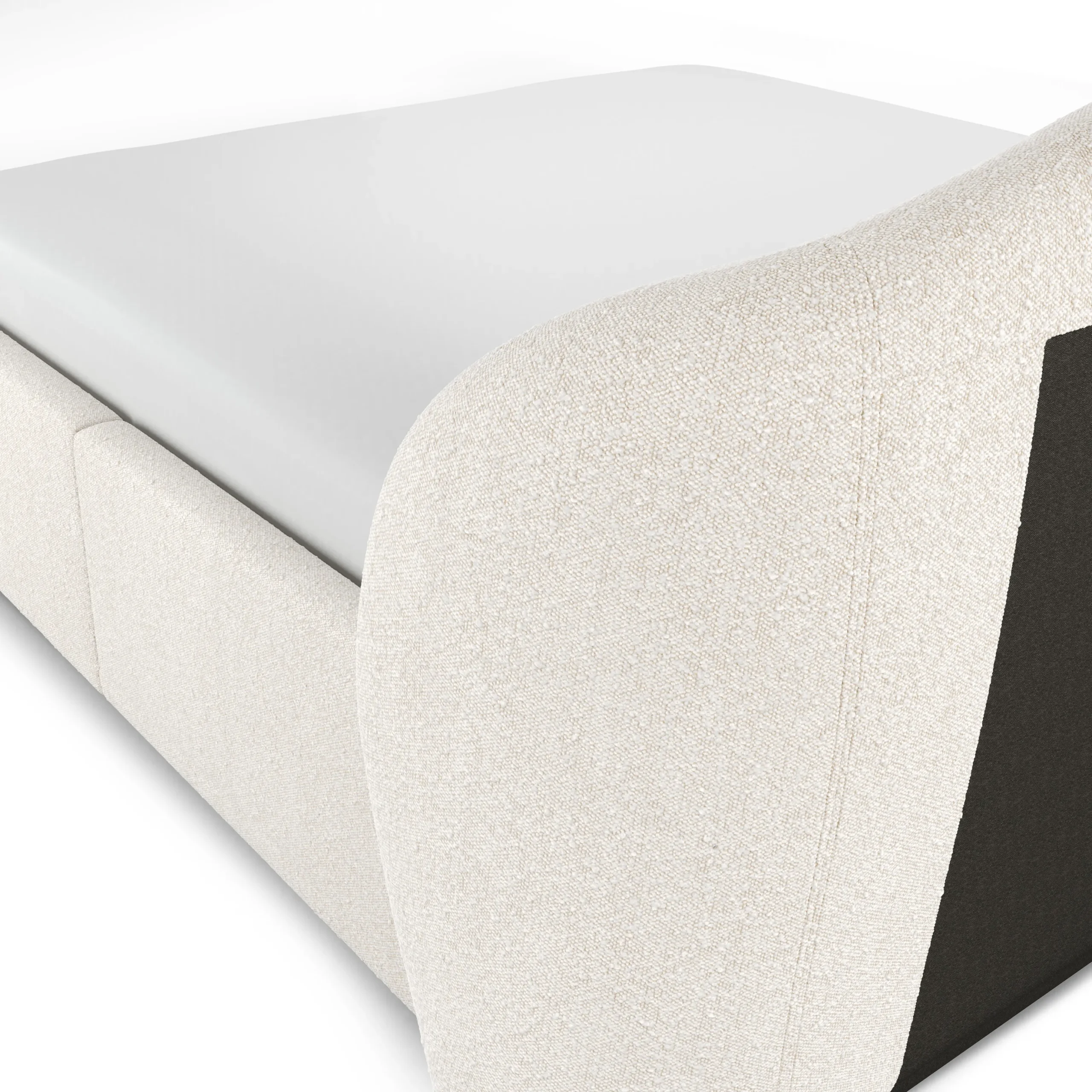 Kayra King Upholstered Storage Bed - Ivory Bouclé - Image 5