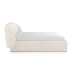 Kayra Queen Upholstered Storage Bed - Ivory Bouclé