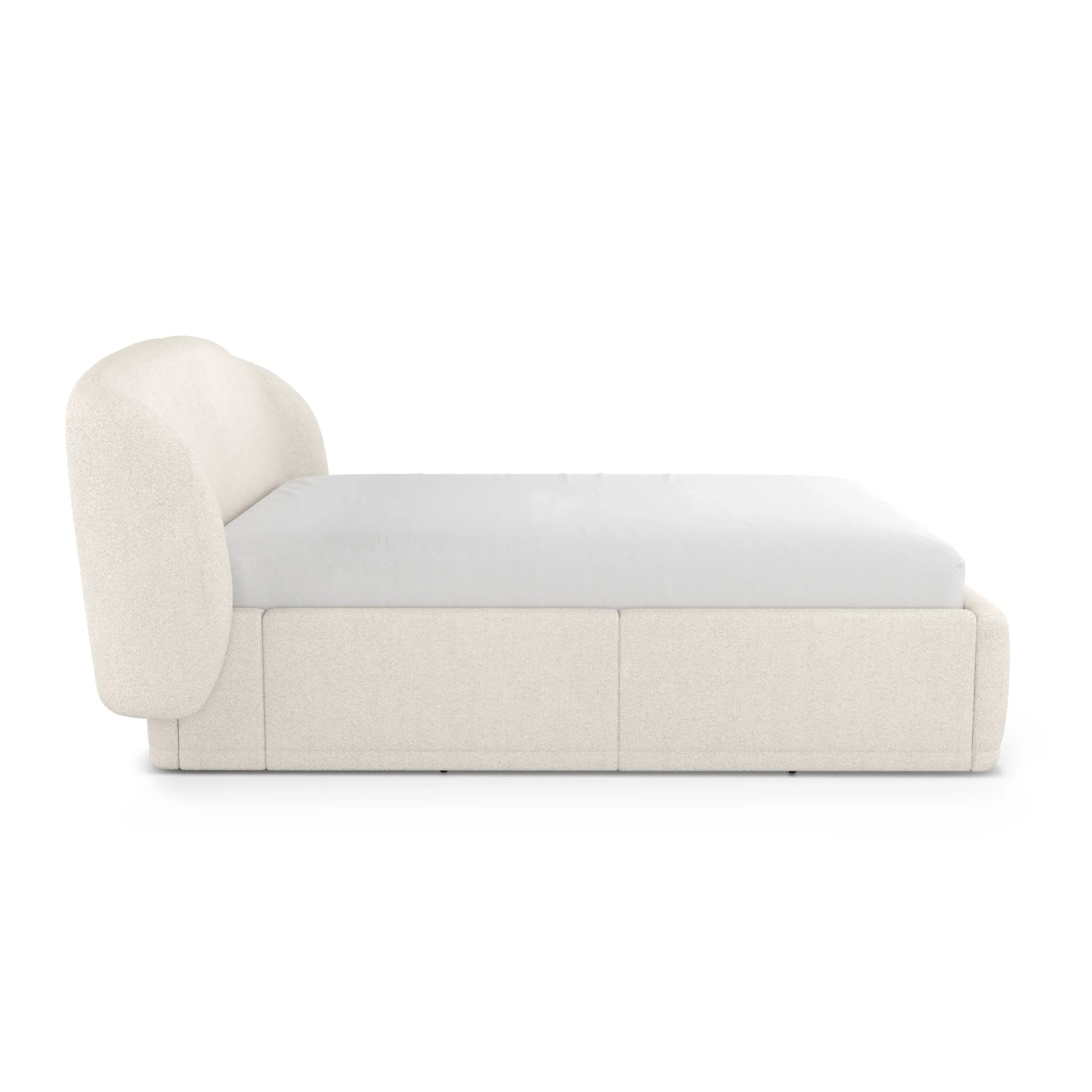 Kayra Queen Upholstered Storage Bed - Ivory Bouclé - Image 5