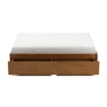 Leif Full Platform Storage Bed - Smoked Oak