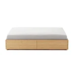 Leif Full Platform Storage Bed - White Oak